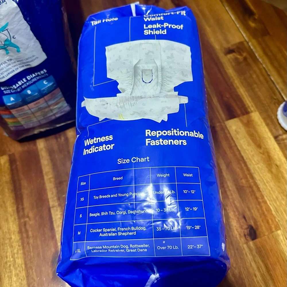 Top Paw and Up & Up Dog Diapers